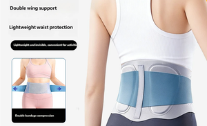 Ceinture de soutien lombaire respirante pour le soulagement de la douleur de la hernie discale, idéale pour la gym et l'entraînement - Product Image 2
