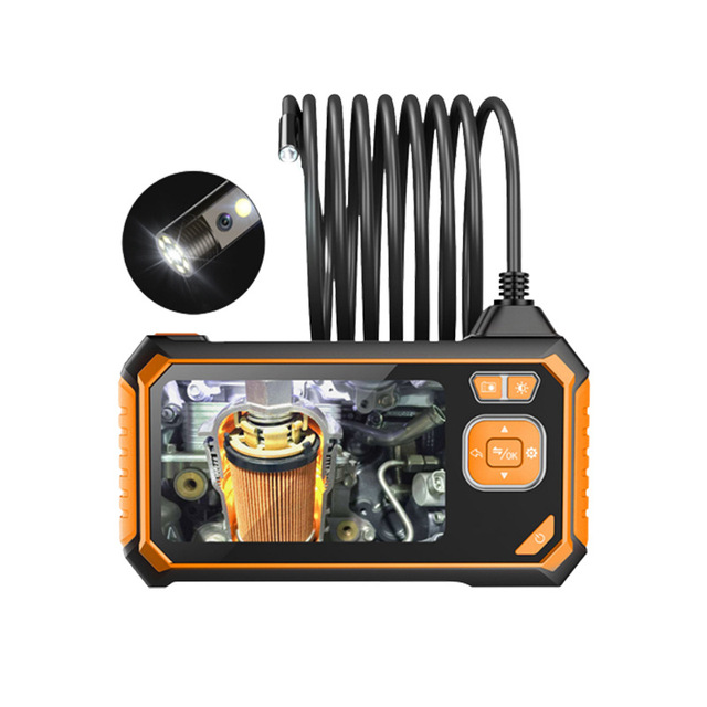 4.3 Inch Industrial Magnifying Endoscope 8mm Dual-lens HD Wifi Endoscope Pipeline Camera Endoscope With 6 Led Light