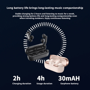 Nuevos Auriculares Inalámbricos E62 OWS con Clip <span class=keywords><strong>para</strong></span> Oreja, BT 5.3, Ultraligeros, IPX3, Deportivos, <span class=keywords><strong>para</strong></span> Correr y Ciclismo, con Cancelación de Ruido - Product Image 5