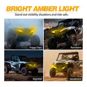 Clignotants LED séquentiels pour voiture, couleur ambre, pré-câblés, 12V, pour Can Am Commander Outlander Defender 2011-2024 - Product Image 4