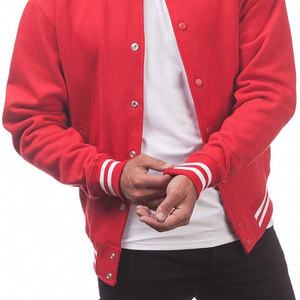 Veste de baseball de qualité supérieure veste Letterman vierge manches en cuir bombardier noir veste de baseball universitaire pour hommes nouvel état - Product Image 5