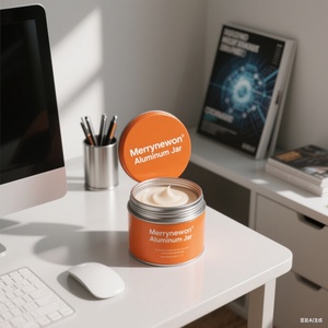 Merrynewon Hot Selling Wholesale Aluminum Jars Screw Cap Screen Printed Eco-friendly Cosmetic Packaging <b>for</b> Body Milk - Product Image 3