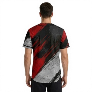 Men's <b>Baseball</b> Team Jersey Button Up Sports Shirt Private Label Manufacturer - Product Image 3