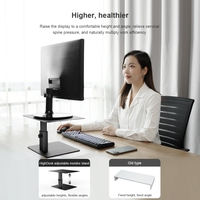 Support de bureau réglable en hauteur de 18 cm de bonne qualité pour ordinateur portable et moniteur, support portable pour tablette et ordinateur, en vente