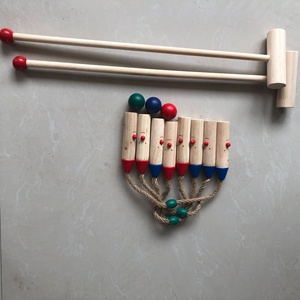 Jeu de <span class=keywords><strong>croquet</strong></span> en bois de dessin animé pour pelouse, jardin, jeu de plein air pour enfants et divertissement familial - Product Image 5