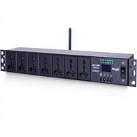 Pknight CP0802W Séquenceur d'alimentation intelligent WiFi DMX RS485 à 8 prises, pack de relais 1U pour montage en rack, OLED LED Cuivre, Garantie 1 an