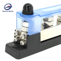 Barre de Bus de voiture DC 12v 24v, bloc de jonction électrique avec couvercle pour bateau, caravane Marine
