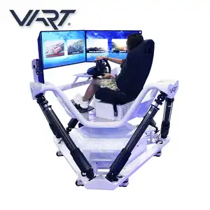 3 Drei-Bildschirm-Rennwagen-Spiel Arcade Machine 9D VR Car Racing Simulator mit 6DOF Dynamic Platform
