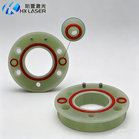 Anneau en céramique laser HXLASER D43mm H8.5mm à trou oblique pour support de buse de tête de découpe DNE 3500 3501, anneau de protection contre les collisions