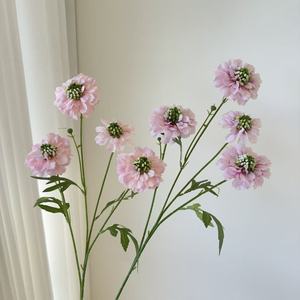 Fleurs artificielles Junheyuan, arrangement de fleurs en soie en forme de chenille de pin à 4 têtes, pour mariage et décoration intérieure - Product Image 2