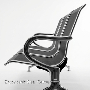 Chaise d'attente avec revêtement antimicrobien pour répondre aux normes de sécurité hospitalière, provenant de Keling Medical - Product Image 2