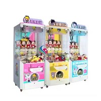 Machine de jeu d'arcade à monnayeur ACS Source Factory avec garantie 1 an, mini grue attrayante pour attraper poupées en peluche, en métal et plastique