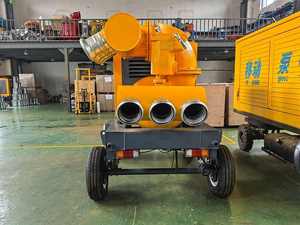 Pompe centrifuge à vide poussé stable et performante pour le transport mobile de boues et d'eaux usées, pompe à eau motorisée - Product Image 5