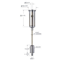 Kit de suspension de fil en acier de haute qualité pour fixation au plafond réglable par câble en acier