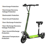 Vente en gros de trottinettes électriques pliables AFTFA, moteur sans balais 350W, batterie au lithium, éclairage LED étanche, autonomie de 23 à 35 km, vitesse de 30 km/h