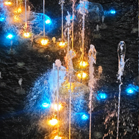 Fuente Flotante para Patio, Pequeña Fuente Dinámica Danzante, Adorno Inteligente para Interiores, Fuente Musical, Fuente de Agua