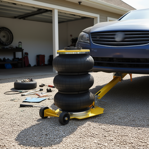 Cric pneumatique D0100X326E6 3T, capacité de levage 6600 lb, 16 pouces, jaune, pour voitures, en alliage d'aluminium - Product Image 2
