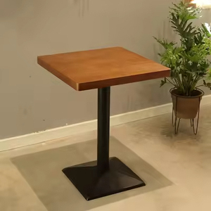 Tavolo <span class=keywords><strong>da</strong></span> <span class=keywords><strong>pranzo</strong></span> e sedia in legno massello all'ingrosso Lakuna combinazione tavolo per Bar Hotel semplice tavolo rettangolare rotondo - Product Image 3