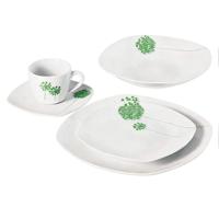 Service de table mexicain en porcelaine, 30 pièces, compatible lave-vaisselle et micro-ondes, anti-fuite, résistant au four