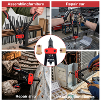 Pistola Remachadora Manual Personalizable de Alta Resistencia M3-M10, Kit de Herramientas Manuales para Remachado de Chapa Metálica y Placas de Acero