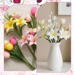 อุปกรณ์ตกแต่งแกนดอกไม้สีรุ้ง สไตล์เกาหลี ประดับมุกและกลิตเตอร์ 3 แบบ ให้ความหรูหรา ยกระดับงาน DIY ของคุณ - Product Image 5