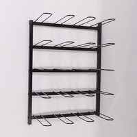 JH-Mech 20 rouleaux de support de stockage mural en vinyle Organisateur de stockage en vinyle Support mural pour magasin d'échantillons Porte-rouleau d'emballage en vinyle