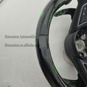 Volant en fibre de carbone forgée Alcantara avec LED, en promotion, pour modèles Audi A3 A4 A4L A5 A7L A8 Q5 Q7 B9 A6 R8 - Product Image 5