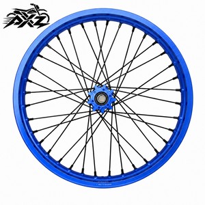 Juego de Ruedas de Aluminio CNC de 21" y 19" para EXC SXF SX XC MC <span class=keywords><strong>125</strong></span> 250 300 450 500 2003-2024, Llanta Negra, Buje Naranja, para Motocross y Dirt Bike - Product Image 1