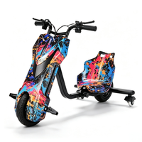 Kart électrique portable en acier au carbone pour enfants, trois roues, moteur 36V 350W, batterie 3.0AH, roues 6.5'' et 8'', pour adultes, utilisation extérieure
