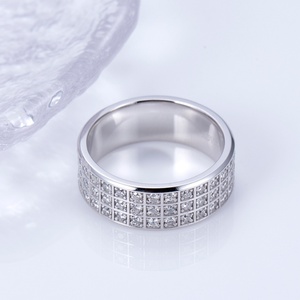 Bague pour homme en or blanc 14 carats avec diamant de laboratoire MSR-1214, bijoux personnalisés - Product Image 5
