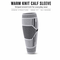 Manchons de compression thermiques tricotés pour mollets, pour la course et les sports d'hiver en extérieur, usine OEM ODM
