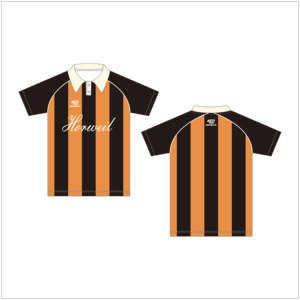 Chemises de football rétro personnalisées, maillots de football classiques respirants avec impression par sublimation, vêtements d'équipe en coton d'été - Product Image 3