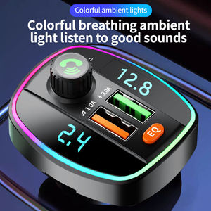 أقراص يو إس بي بشاشة مزدوجة مع أضواء محيطية ملونة وظيفة EQ بث صوتي DP Q18 شاحن - Product Image 3