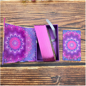 Jeu de cartes Oracle <span class=keywords><strong>d</strong></span>'<span class=keywords><strong>amour</strong></span>, cartes de tarot personnalisées, papier artistique de haute qualité, jeu de cartes <span class=keywords><strong>d</strong></span>'affirmation avec boîte personnalisée - Product Image 6