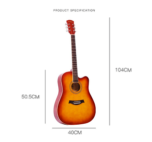 Jello KBT-QD-H41Q <span class=keywords><strong>guitare</strong></span> acoustique 41 pouces Folk Cutaway 6 cordes <span class=keywords><strong>guitare</strong></span> basse <span class=keywords><strong>classique</strong></span> - Product Image 6