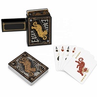 Cartes à jouer personnalisées écologiques recyclables, vente en gros OEM, jeu de cartes de poker, boîte coulissante de luxe