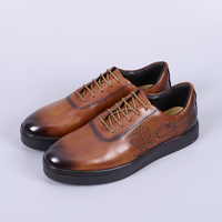 Gesamt verkaufs preis Top Layer Rindsleder Herren Herren schuhe Round-Toe Trendy Casual Sportschuhe für Herren New Fashion Herren schuhe