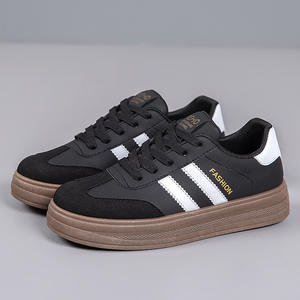 Новинка; Стильные женские кроссовки для бега; Удобная повседневная обувь на шнуровке; Модные белые кроссовки из искусственной кожи - Product Image 3