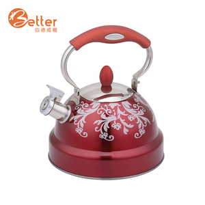 Fischio Stove Top Bollitori <span class=keywords><strong>Teiera</strong></span> con Manico In Silicone del Rivestimento di Colore Tea Pot - Product Image 2