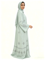 Robe pour enfants, cardigan islamique modeste, abaya arabe, robe maxi douce, robe d'été décontractée en polyester, robe de luxe pour l'Aïd