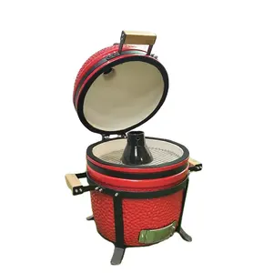 Offres Spéciales 15 pouces cuisson en plein air gros œuf en céramique Kamado Barbecue grilles Barbecue fumeurs