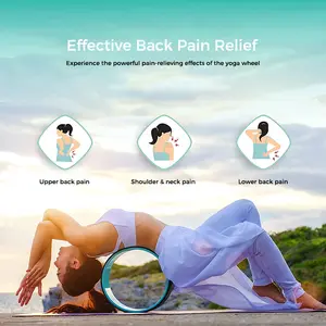Roda de massagem ecológica durável, rodas traseiras de yoga