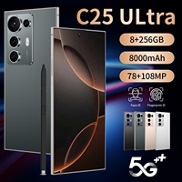 Téléphones mobiles C25 ultra bon marché approuvés par la PTA, livraison gratuite, smartphone 5G original