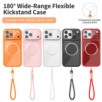 Étui de protection de luxe pour objectif avec support pour iPhone 18 Pro 17 Pro Max 16 15 14 13 12, compatible avec le chargement sans fil et magnétique