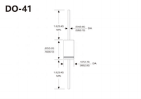 Paquet FR107 1A 1000V DO-41 Diode redresseur Schottky