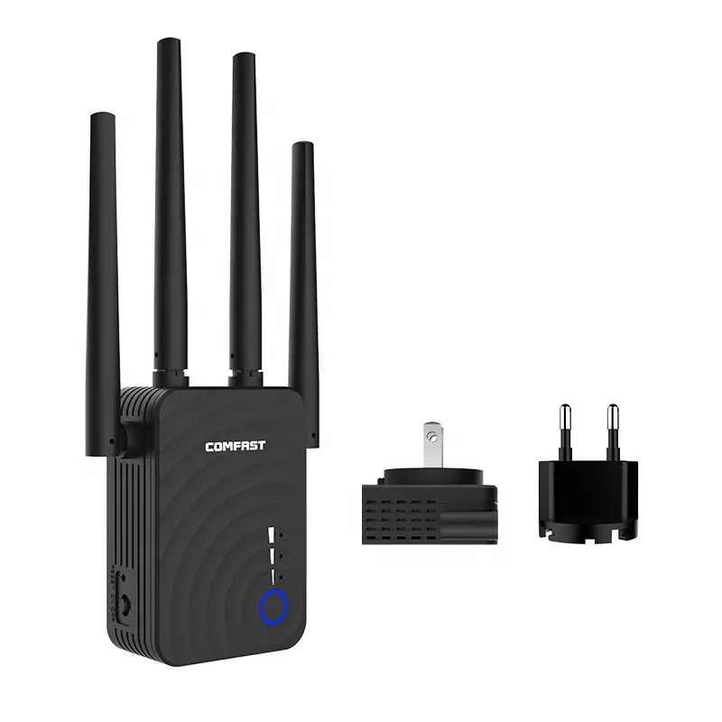 Comfast 2019 Trending Hot Products 1200 150mbps WiFi Mid Range Extender With Different PlugアンプWifi Repeater Box CF-WR754AC
