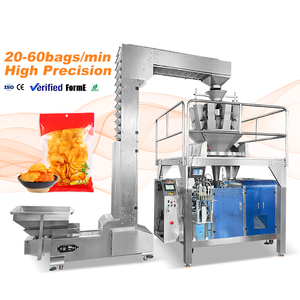 Machine d'emballage automatique pour chips de pommes de terre, popcorn, sachets de 80g et 100g, machine d'emballage de granulés, machine d'emballage de collations - Product Image 1