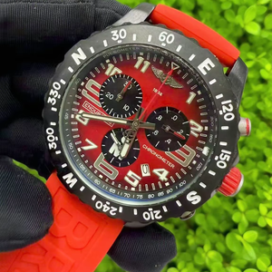 Montres pour hommes PROFESSIONNELLES de style sportif avec fonction chronographe, saphir lumineux, étanches, pour Breitlinger - Prix de gros - Product Image 1