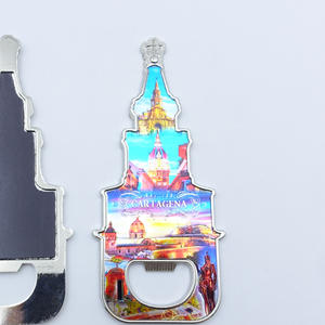 Abrebotellas DE RECUERDO DE Cartagena <span class=keywords><strong>Barcelona</strong></span> de forma personalizada, pegatina de papel de aluminio novedosa, abridor de botellas magnético de cerveza único, imán - Product Image 6