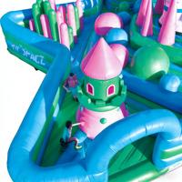 Parcours d'obstacles gonflable en PVC écologique pour enfants et adultes - Grande capacité, jeu de défi pour aire de jeux